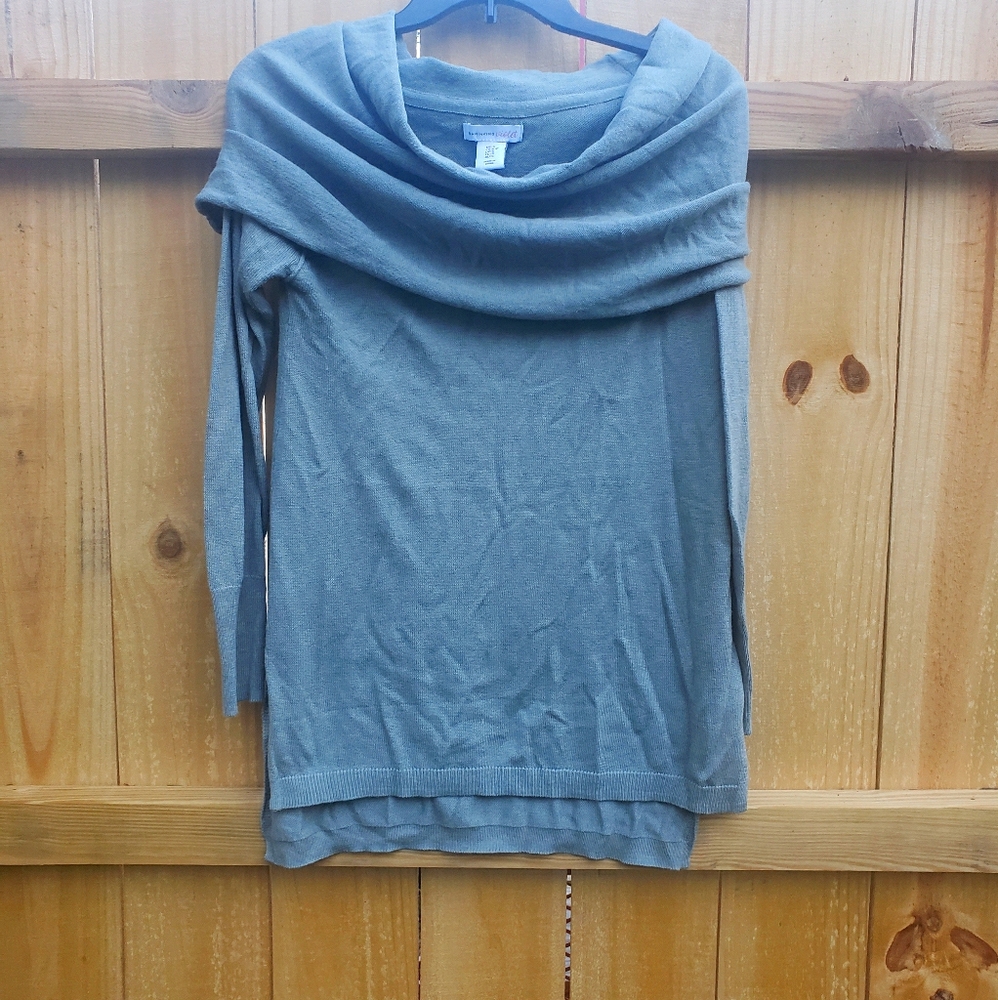 Cowl neck long sleeve